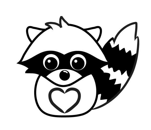 610x527 Gallery For Gt Cute Raccoon Drawing Riley Raccoon Drawing, Cute
