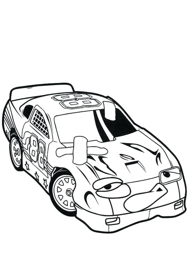 600x825 Car Racing Coloring Pages