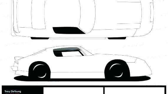 570x320 Car Drawing Template Vector Sprint Coloring Pages Sports Race