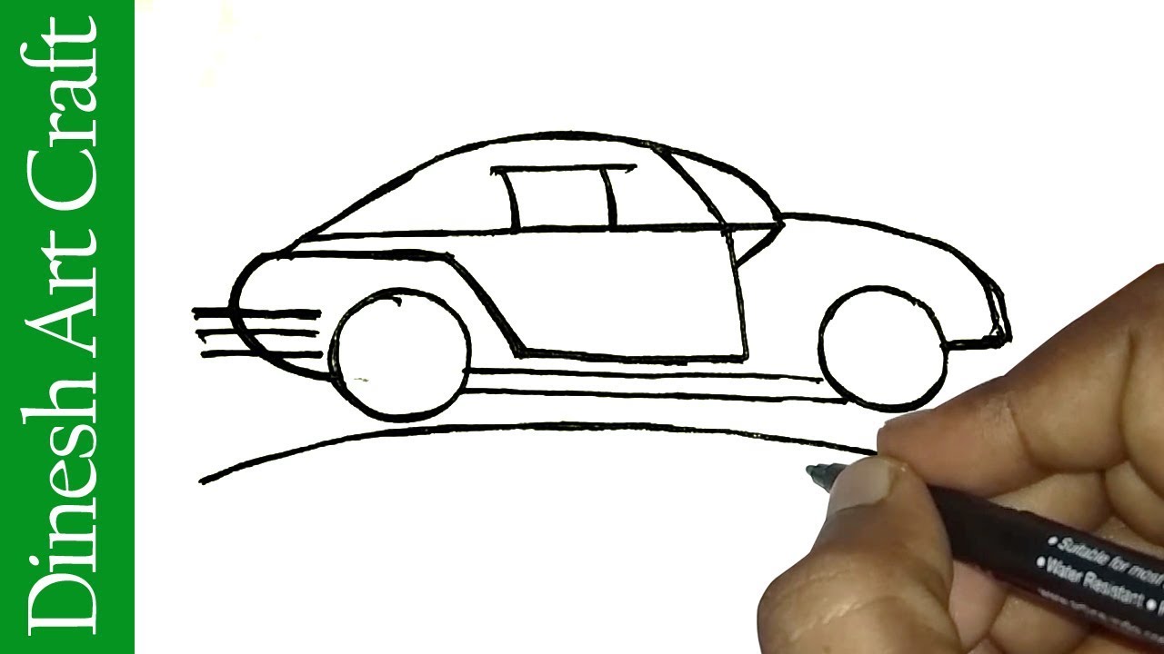 1280x720 how to draw a easy race car easy race car drawing for kids