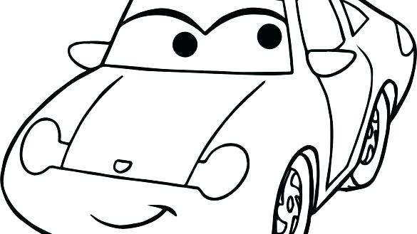 585x329 Race Car Coloring Pages Easy Of Cars Simple New Printable