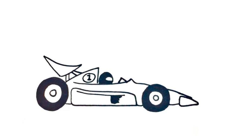 800x480 How To Draw A Race Car