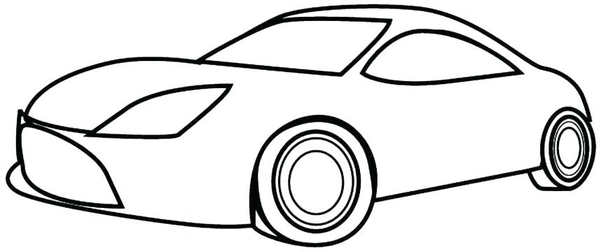 858x360 Race Car Drawing Template