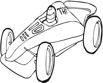 Race Car Driver Drawing