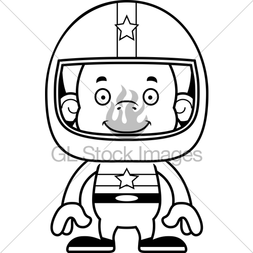 500x500 Cartoon Smiling Race Car Driver Orangutan Gl Stock Images