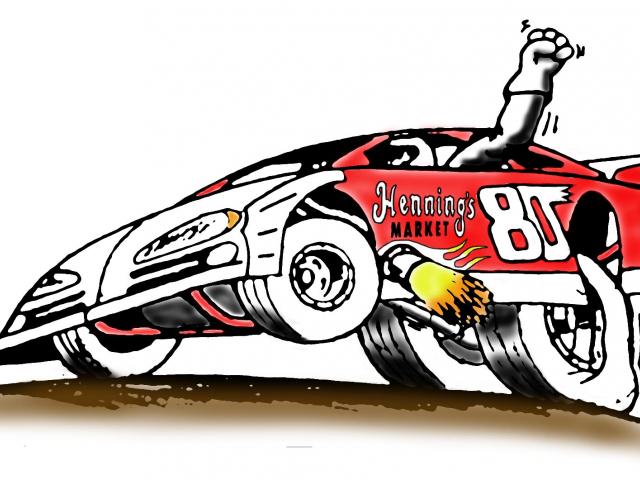 640x480 Cartoon Race Car Driver