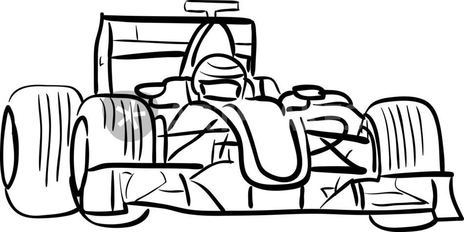 950x476 Race Car Outline Clipart
