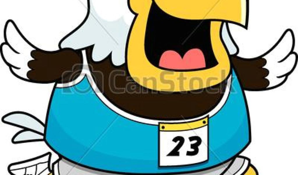 1024x600 Cartoon Drawing Eagle Cartoon Eagle Running Race A Happy Cartoon