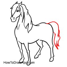 236x236 How To Draw A Race Horse Step Drawing Drawings, Horses