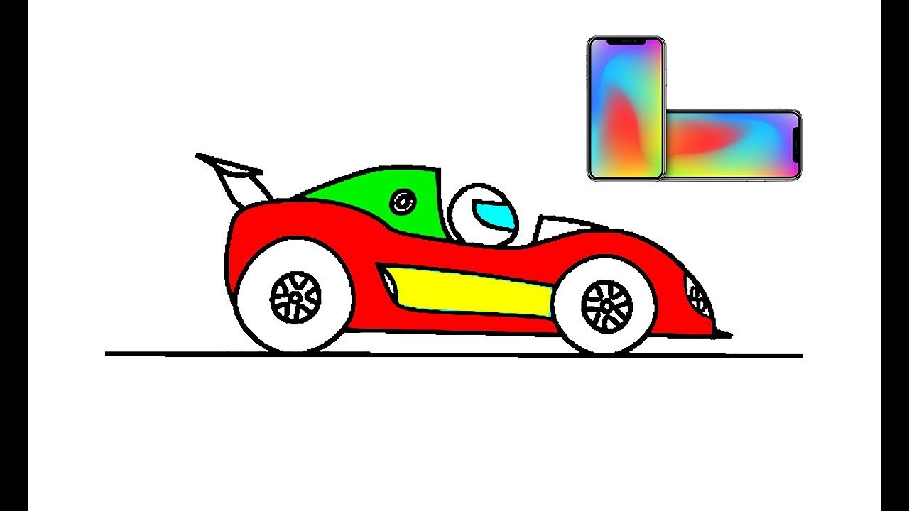 1280x720 How To Draw Easy Racing Car Coloring