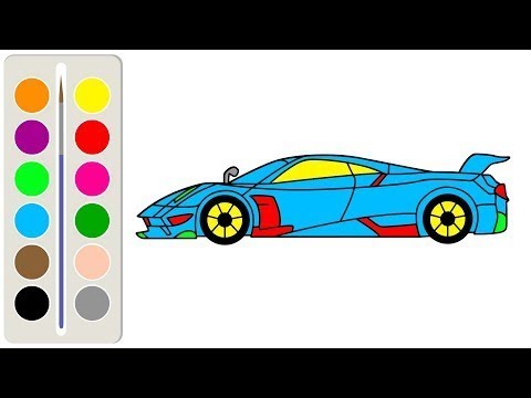 480x360 How To Draw A Police Supercar For Kids