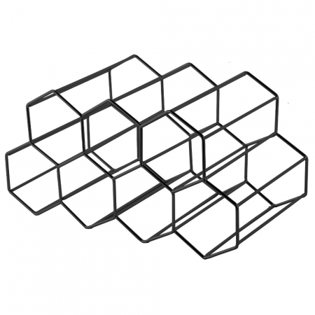 450x450 Howards Storage World Hexagonal Bottle Wine Rack