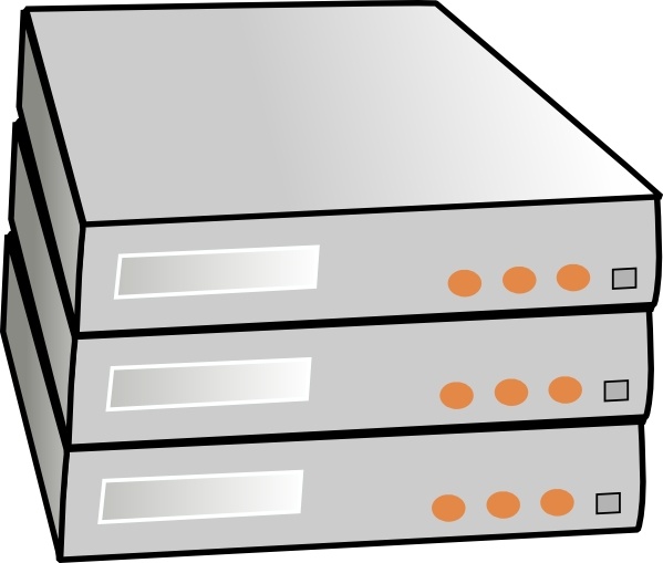 599x509 Rack Servers Clip Art Free Vector In Open Office Drawing