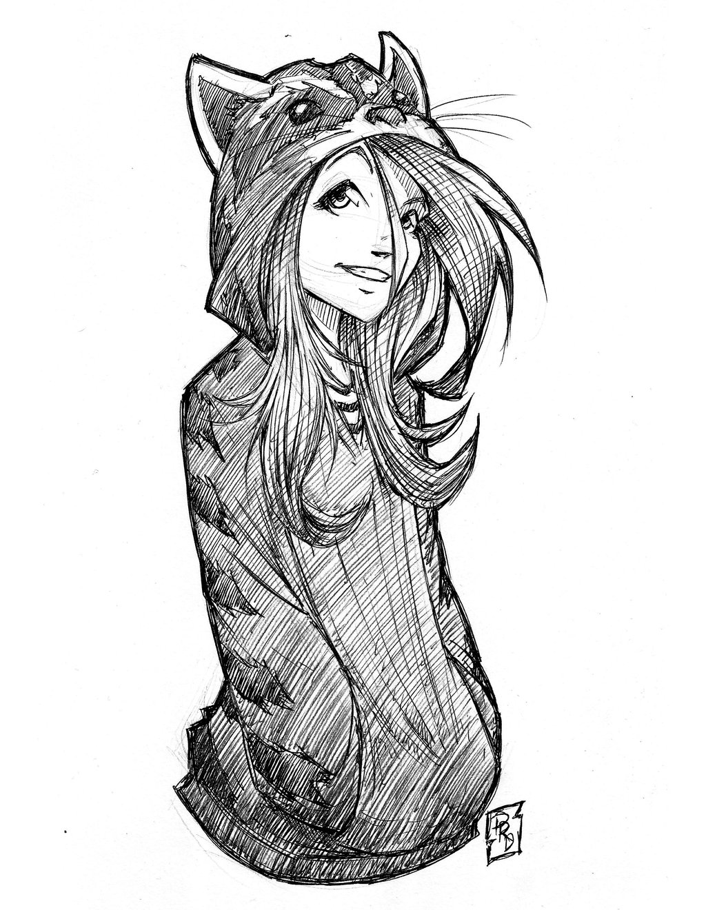 1024x1320 Raccoon Drawing Female For Free Download