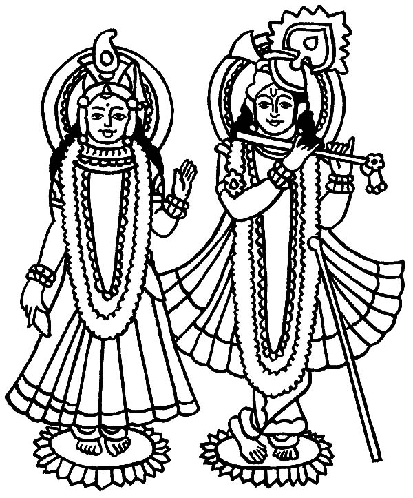 600x723 Radha Krishna