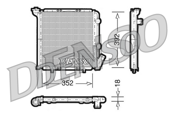 598x399 denso radiator replaces ebay