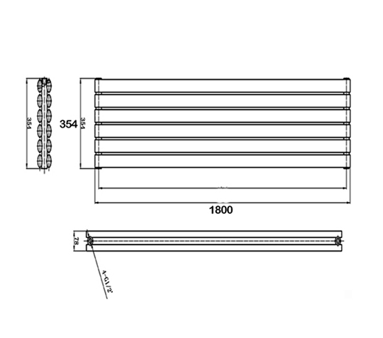 540x477 Fairford Holus Double Panel Horizontal X Anthracite