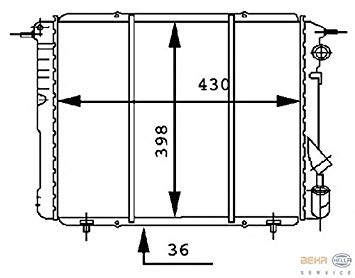 355x278 renault radiator
