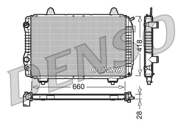 598x399 radiator, engine cooling denso