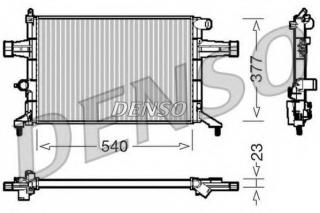 320x213 radiator, engine cooling denso for opel