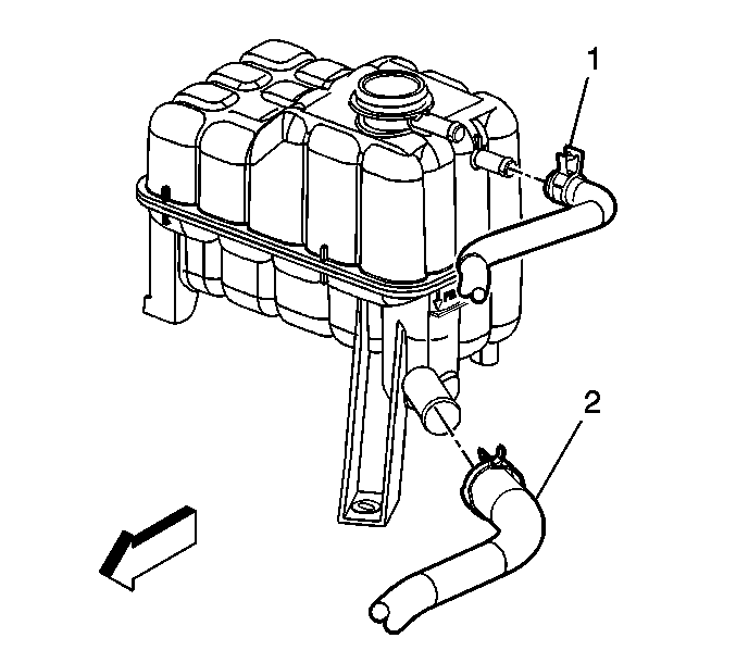 677x610 radiator surge tank inlet hose pipe replacement