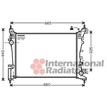 355x355 Van Wezel Radiator, Engine Cooling Car