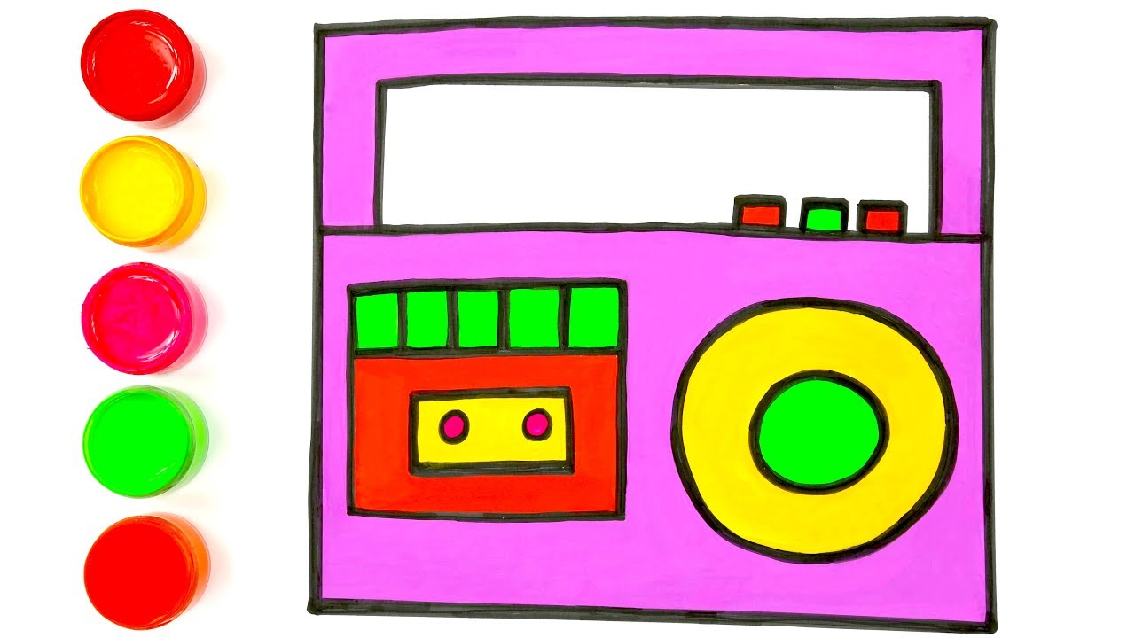 1280x720 Drawing Radio Easy Drawing Videos Tutorial Learn Drawing