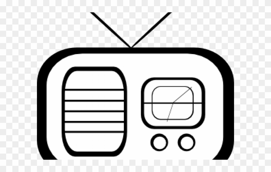 880x560 Radio Clipart Line Drawing