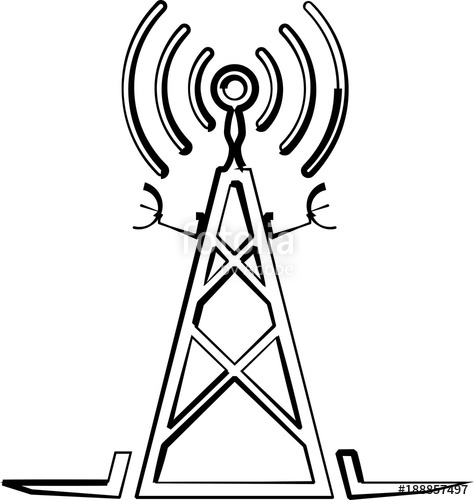 474x500 Radio Tower Icon Stock Image And Royalty Free Vector