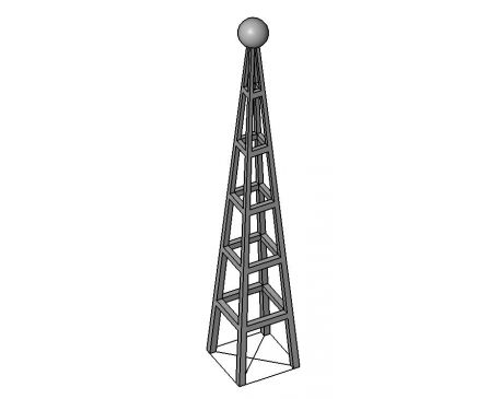 458x365 Radio Tower Revit Family