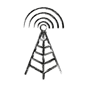 300x300 Radio Mast Royalty Free Illustrations