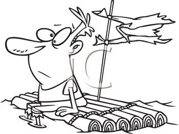 350x263 Raft Clipart Black And White Clipart Portal