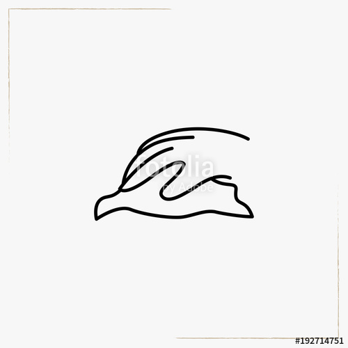 500x500 rag line icon stock image and royalty free vector