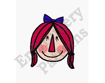 340x270 Raggedy Ann Head Etsy