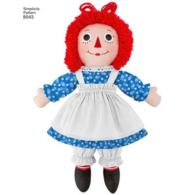 400x400 Simplicity Pattern Raggedy Ann Andy Dolls