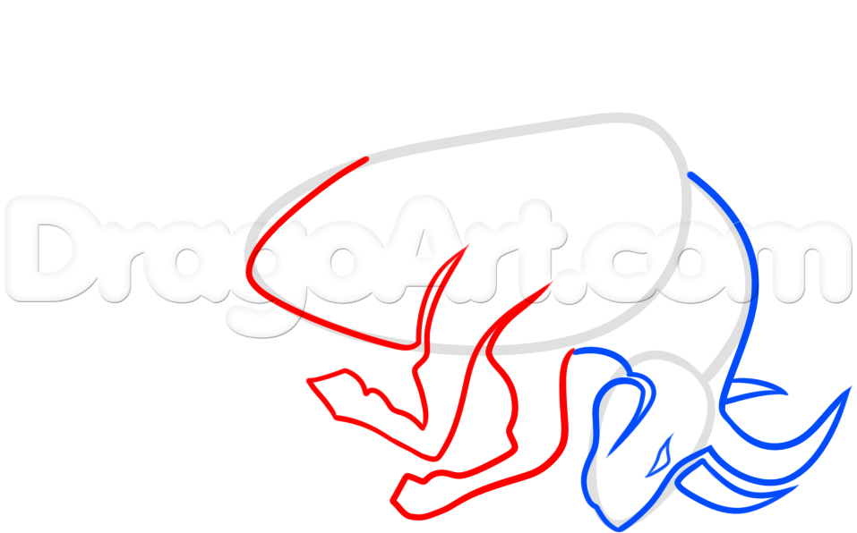 957x596 draw a raging bull, step