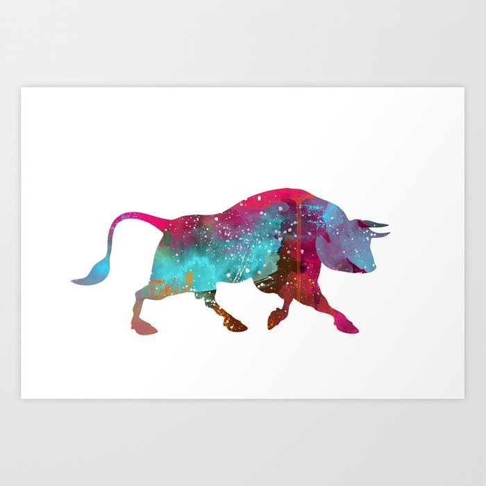 700x700 raging bull art print