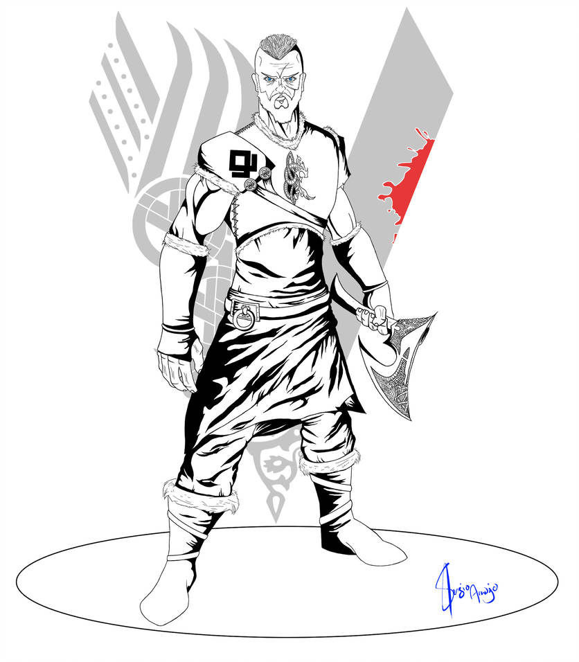836x956 Ragnar Lothbrok Inked