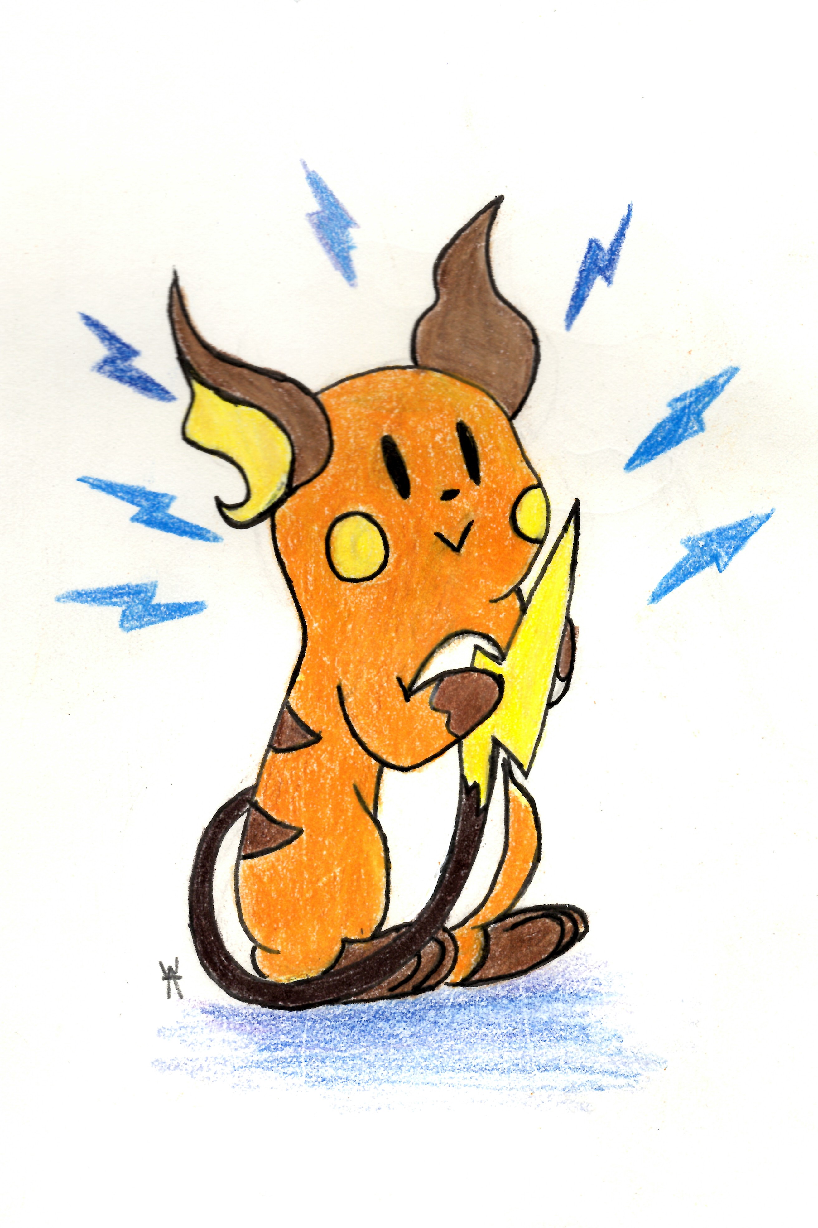 2624x3939 Raichu Drawing