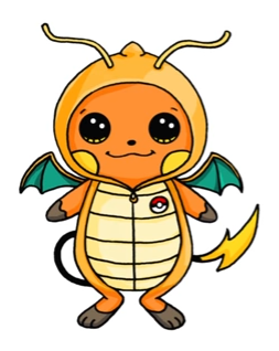 253x318 Raichu In A Dragonite Onesie Pokemon Kawaii Drawings, Cute