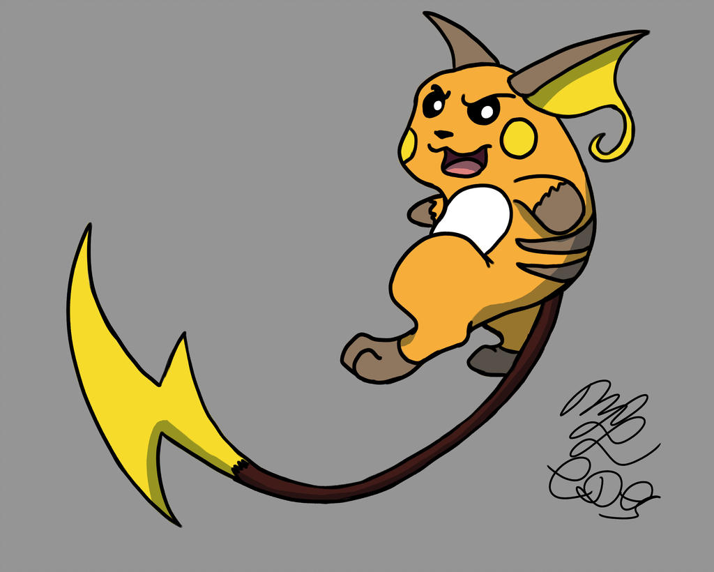 1024x820 Raichu Photoshop Drawing