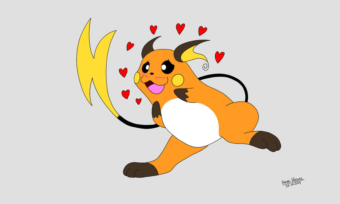 1154x692 Raichu Drawing