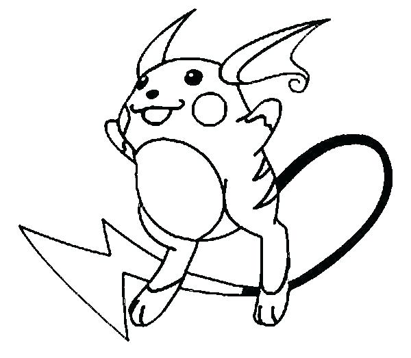 600x523 How To Draw Pokemon Raichu