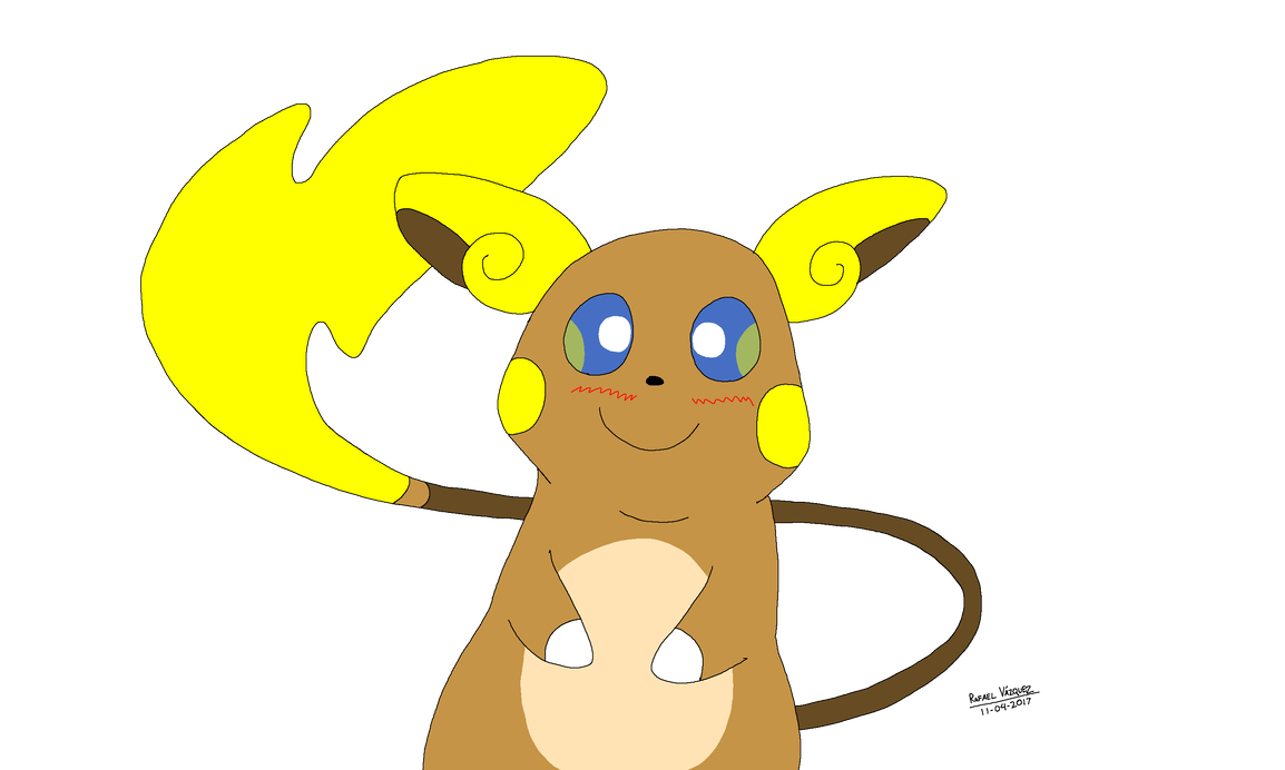 1154x692 Alolan Raichu Drawing