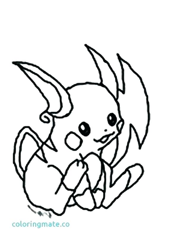 600x811 Coloring Pages I On Raichu Color