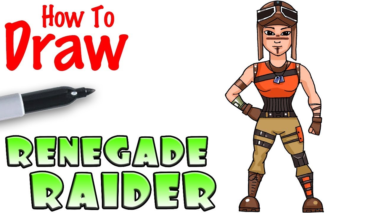 1280x720 how to draw renegade raider fortnite