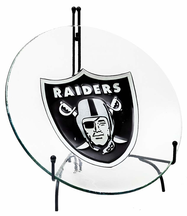 605x700 oakland raiders glass birdbath