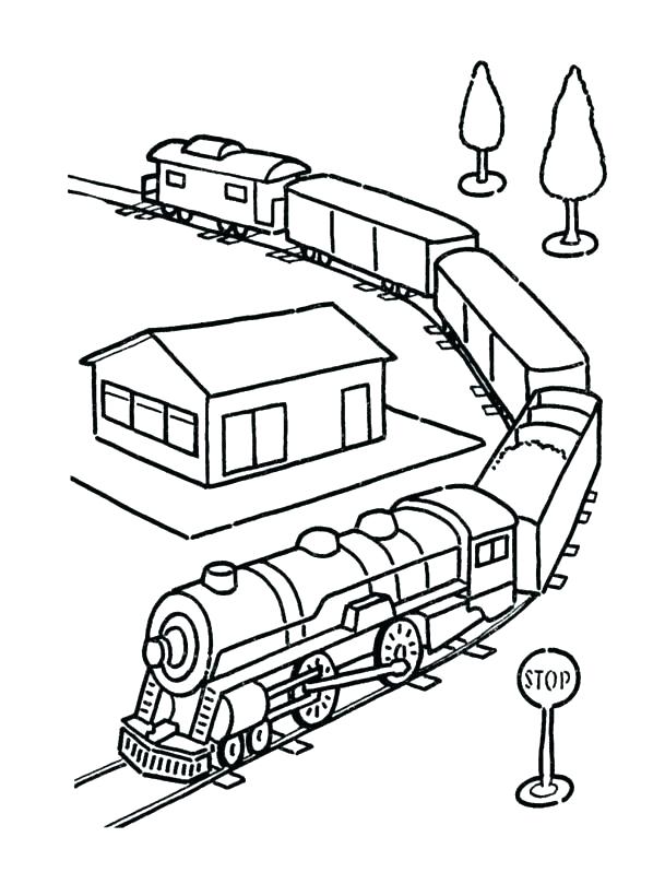 609x820 steam engine coloring pages railroad amazing steam train