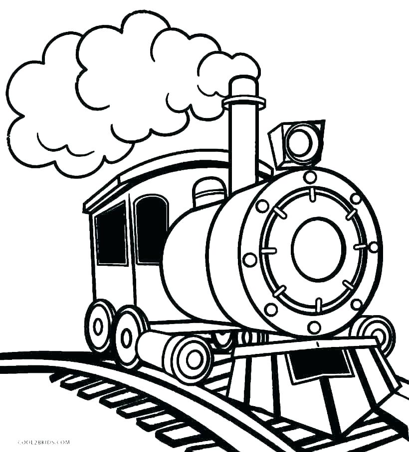 820x908 Coloring Pages Trains Park Railroad A Train Rides A Party