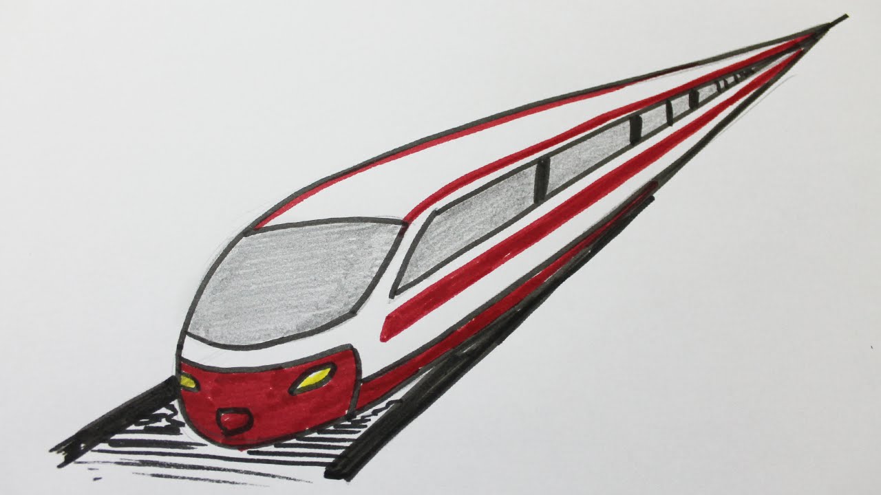 1280x720 Comment Dessiner Un Train